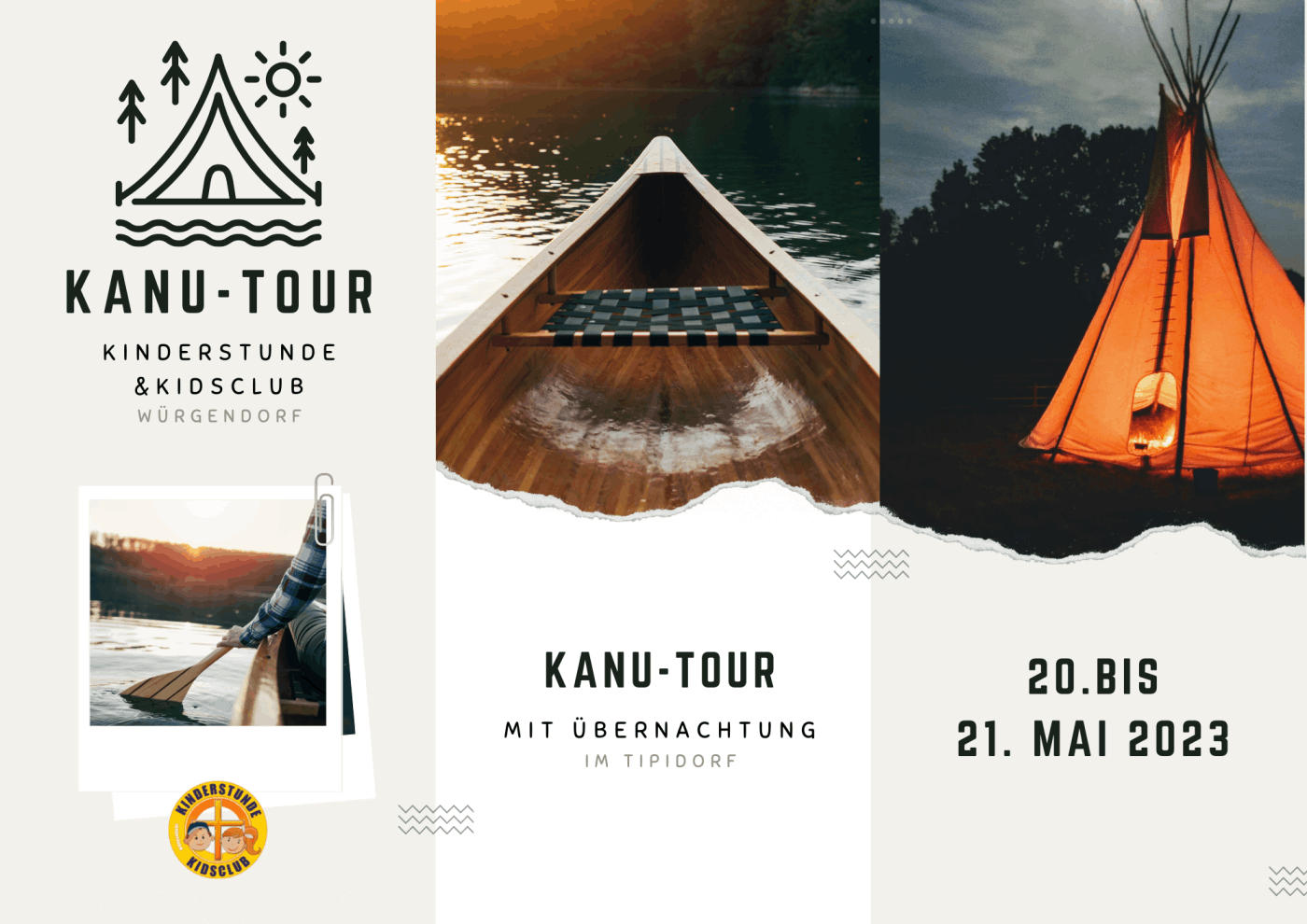 Kanu-Tour Kinderstunde und Kidsclub Würgendorf